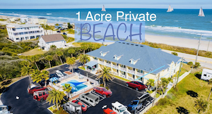 Pet Friendly Ocean Sands Beach Boutique Inn - 1 Acre Private Beach - Ultra Clean in Saint Augustine, Florida