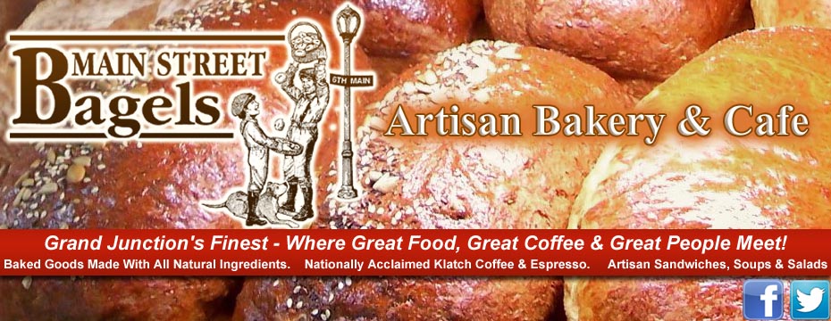 Pet Friendly Main Street Bagels Artisan Bakery & Cafe in Grand Junction, CO