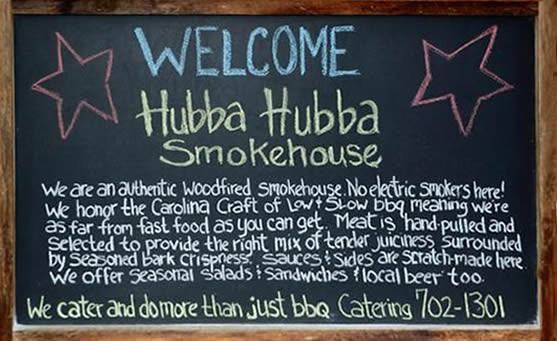 Pet Friendly Hubba Hubba Smokehouse in Flat Rock, North Carolina