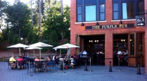 photo of thepatio of The Purple Pub in Williamstown MA dog friendly restaurants in the Berkshires